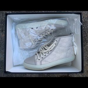 Gucci Hi Top Tennis Sneakers